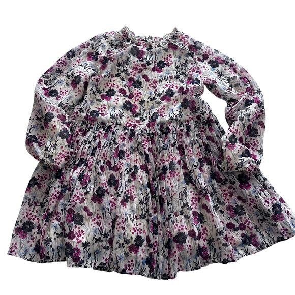 MAYORAL IVORY FLORAL CHIFFON DRESS - Picture 2 of 9